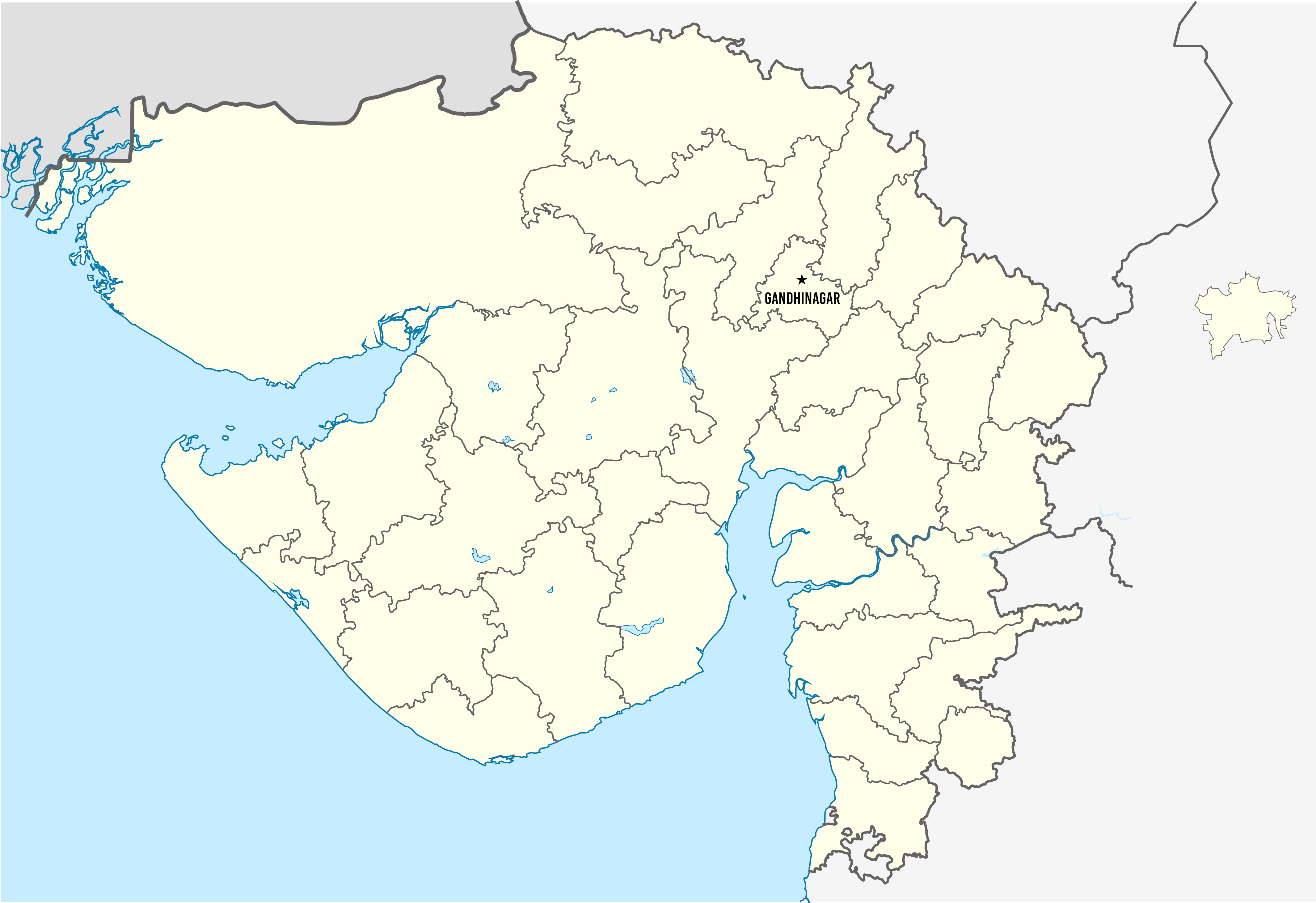 Gujarat Map